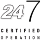 24/7 Certified Operation Logo