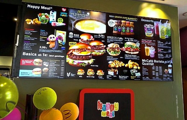McDonald's Digital Menu Boards